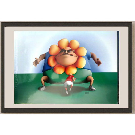 Jan Kvasnicka 29x21cm Orijinal Karikatür BOD04575