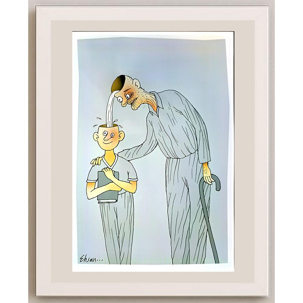 Ehsan Ganji 29x21cm Orijinal Karikatür BOD04577