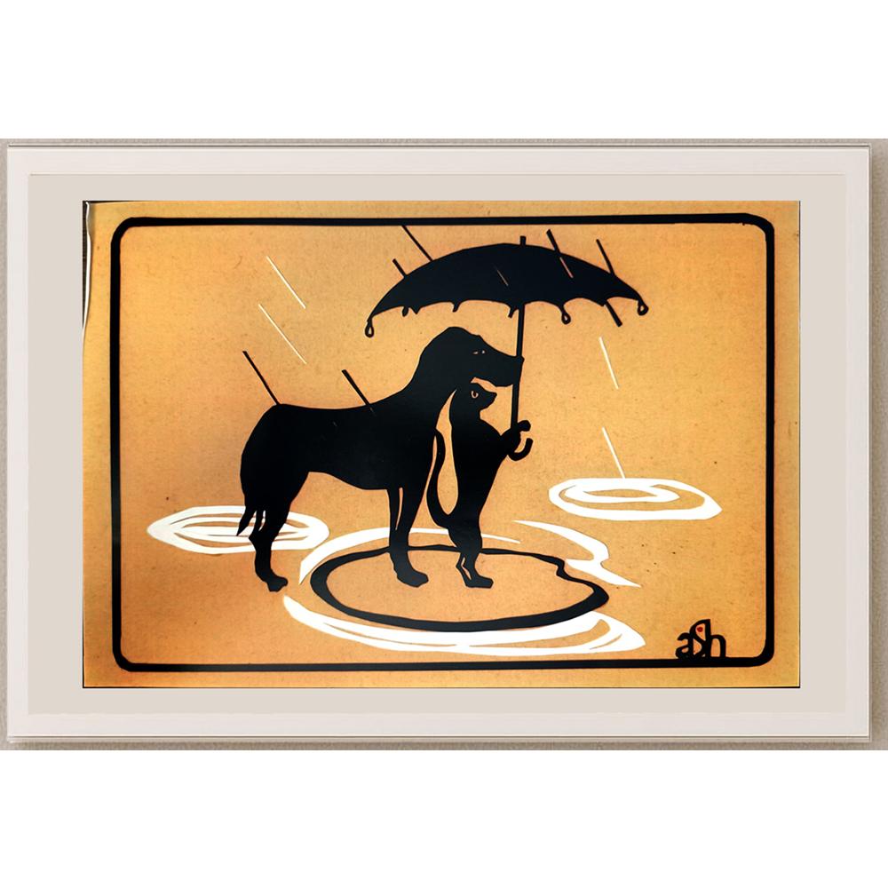 Abraham Averbuch Ash 29x21cm Orijinal Karikatür BOD04581