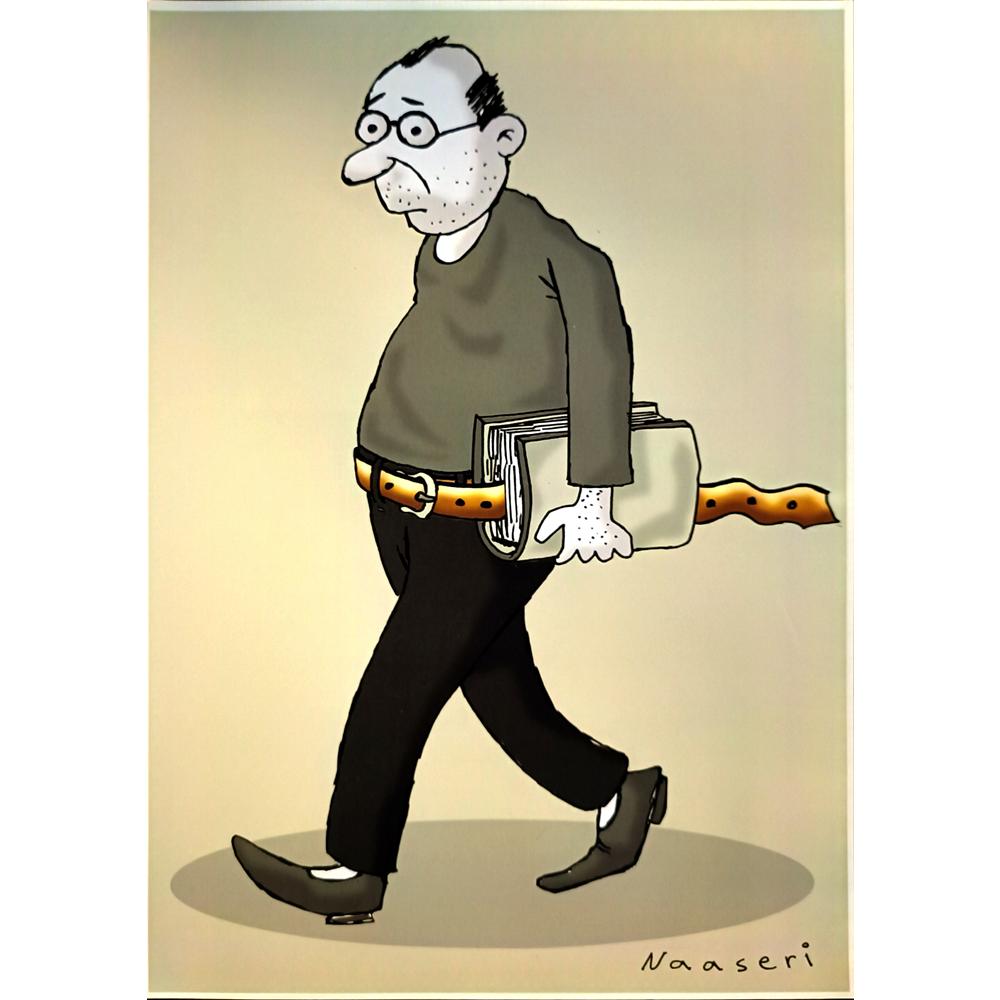 Abbas Naaseri 29x21cm Orijinal Karikatür BOD04584