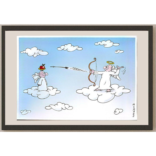 Ali Miraee 29x21cm Orijinal Karikatür BOD04588