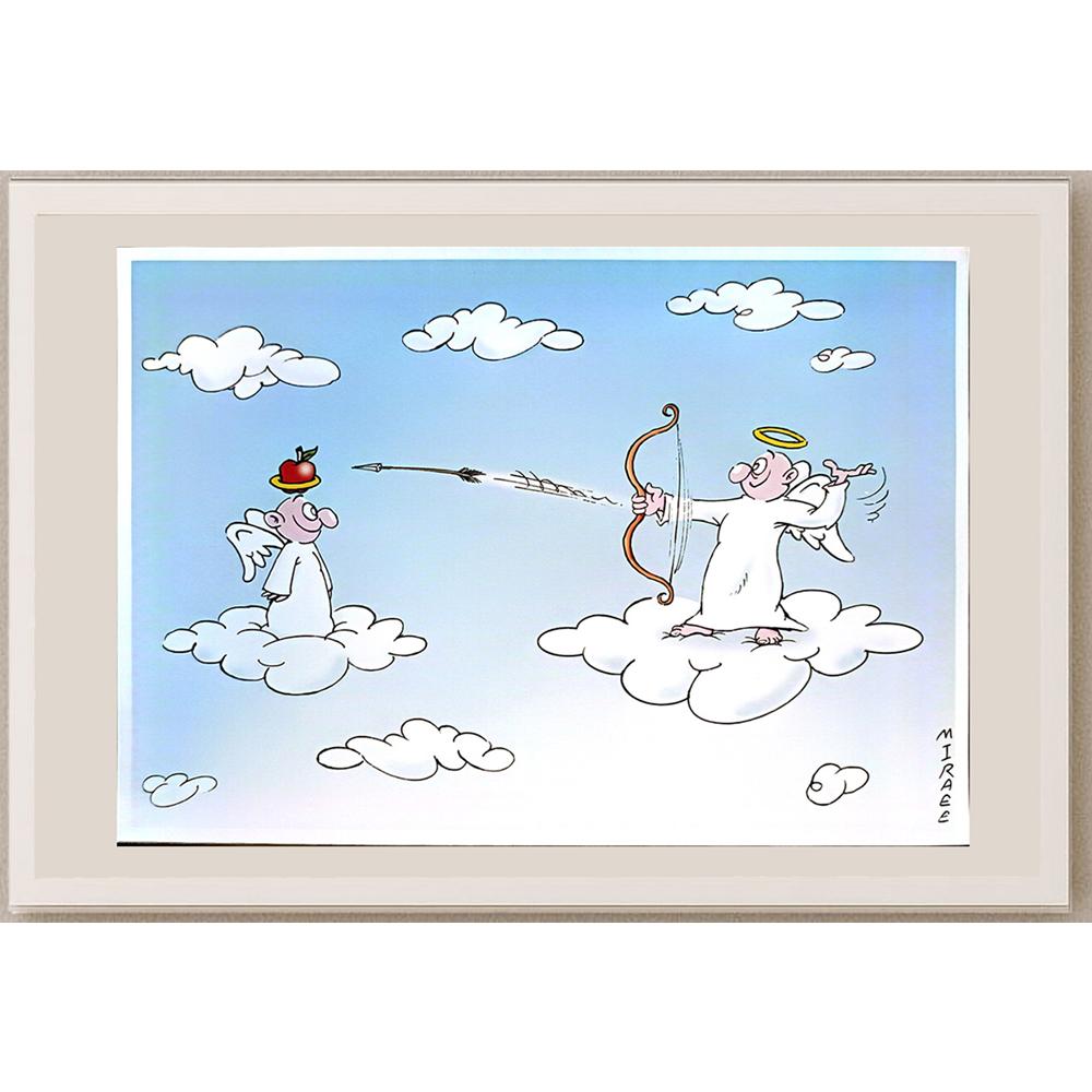 Ali Miraee 29x21cm Orijinal Karikatür BOD04588
