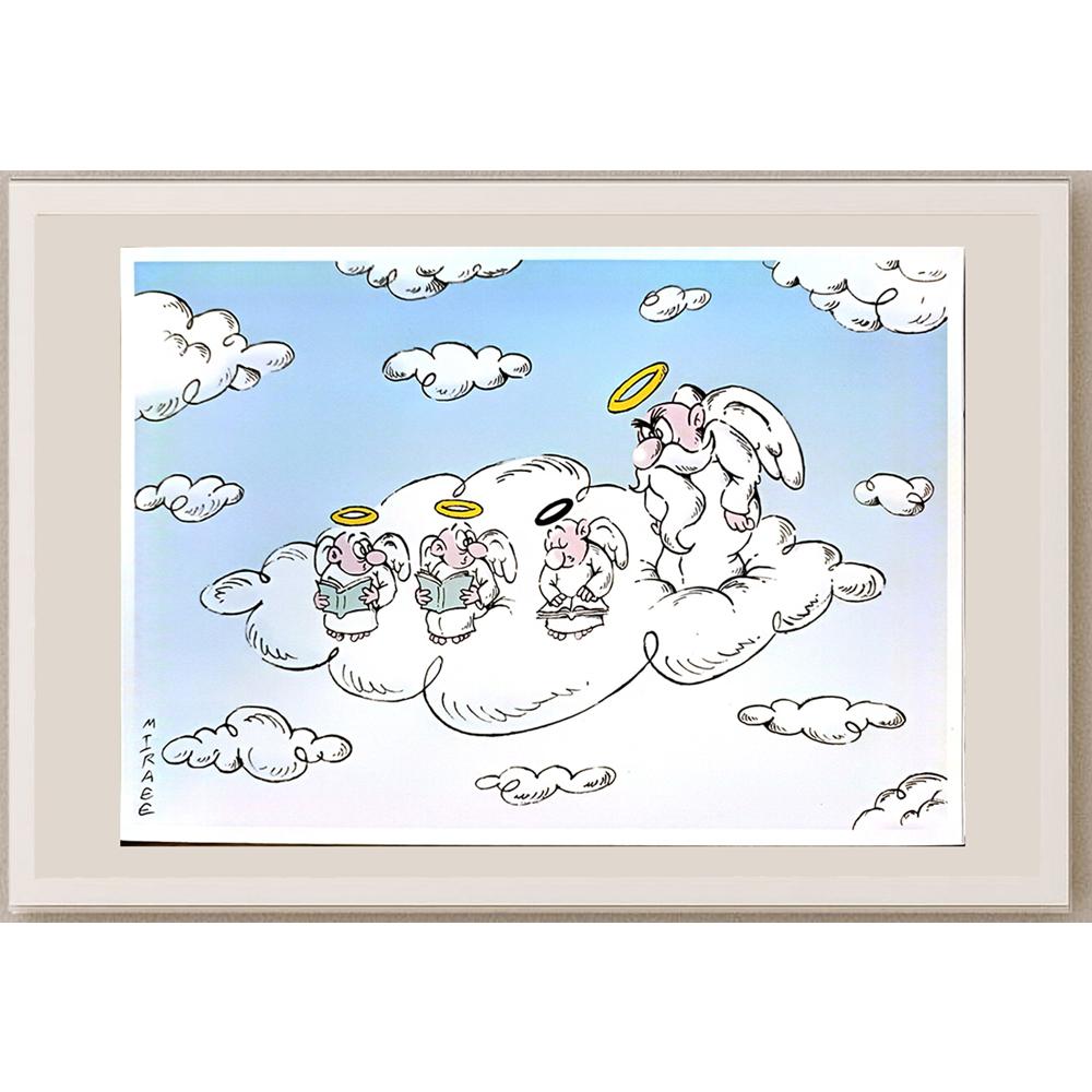 Ali Miraee 29x21cm Orijinal Karikatür BOD04589