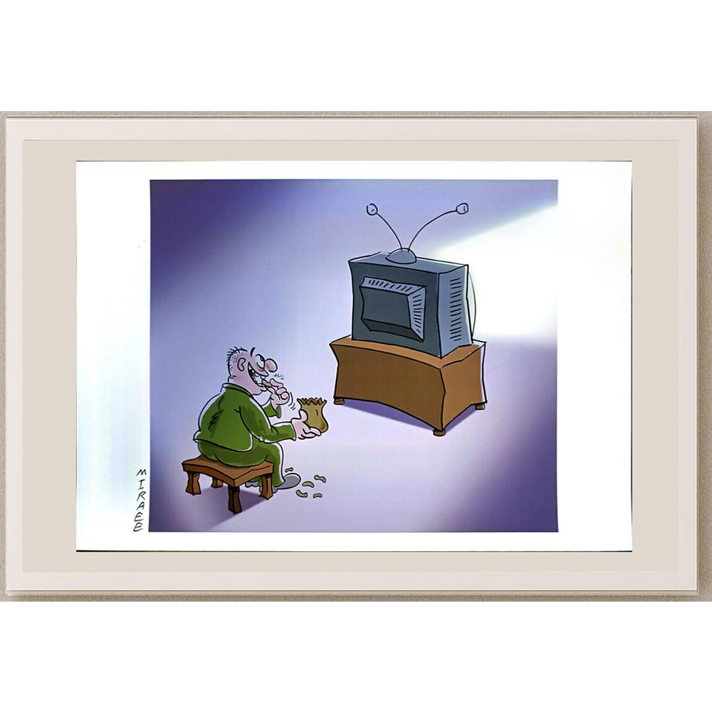 Ali Miraee 29x21cm Orijinal Karikatür BOD04590