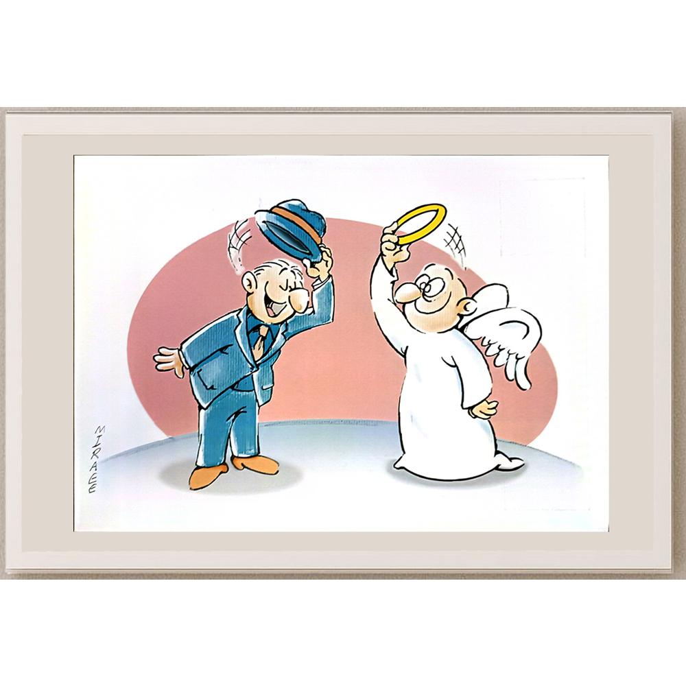 Ali Miraee 29x21cm Orijinal Karikatür BOD04592