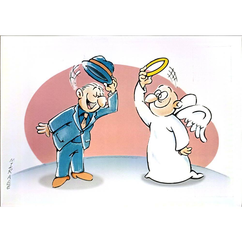 Ali Miraee 29x21cm Orijinal Karikatür BOD04592