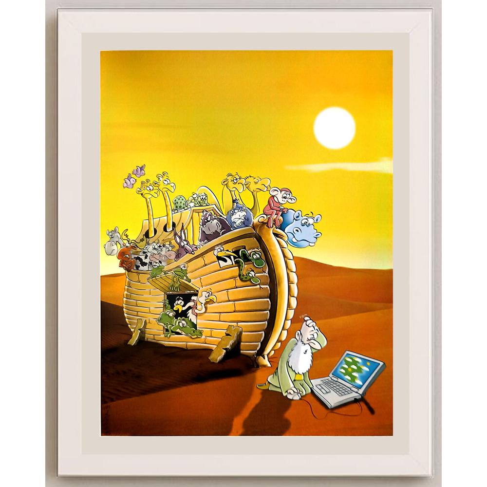 Ali Miraee 29x21cm Orijinal Karikatür BOD04593
