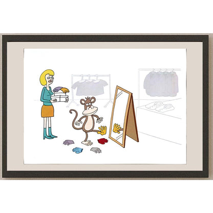 Dieter Bevers 29x21 Orijinal Karikatür BOD04597