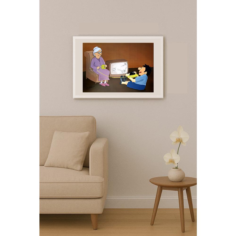 Sonay Yılmaz 29x21cm Orijinal Karikatür BOD04602