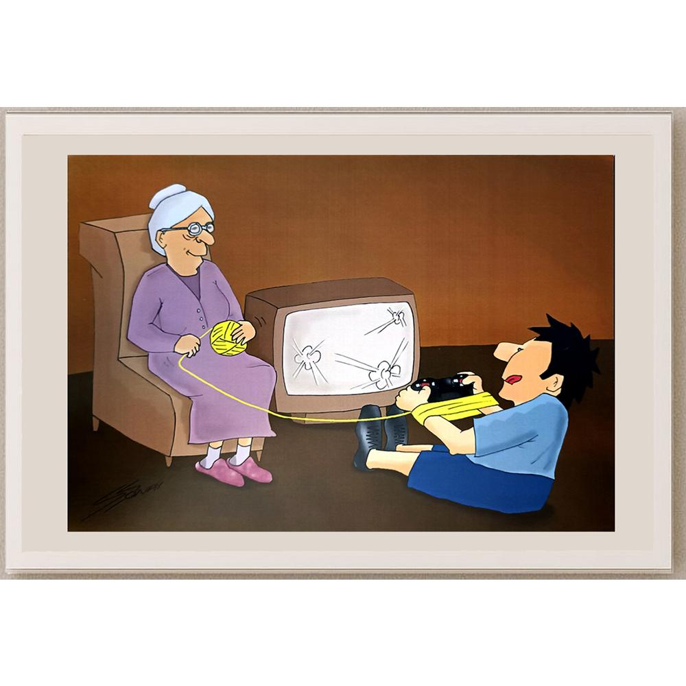 Sonay Yılmaz 29x21cm Orijinal Karikatür BOD04602