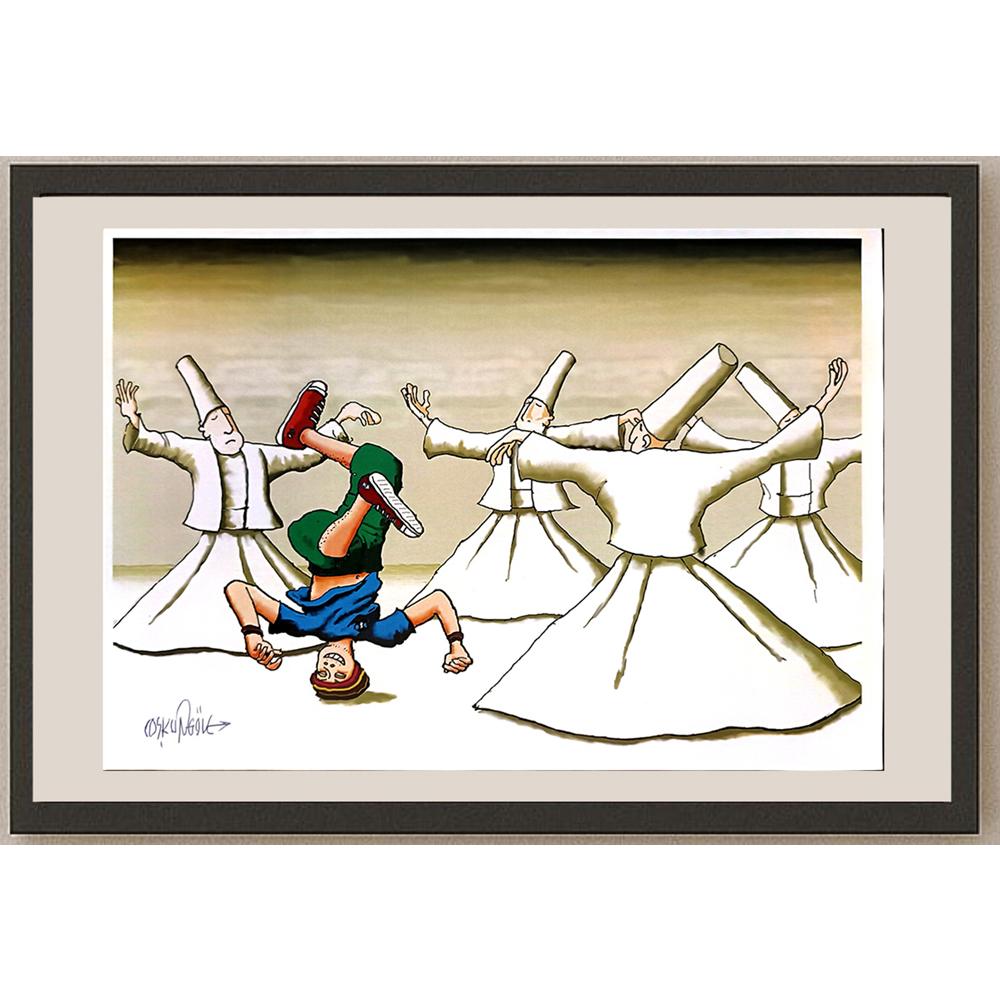 Coşkun Gök 29x21cm Orijinal Karikatür BOD04603