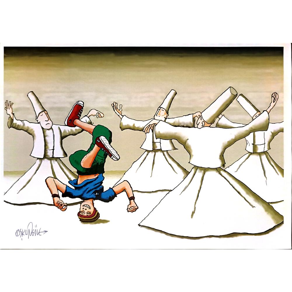 Coşkun Gök 29x21cm Orijinal Karikatür BOD04603