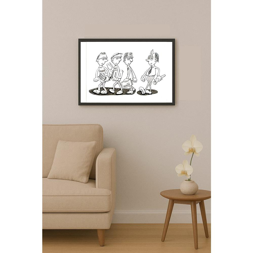 Ma Heng Chao 21x16cm Orijinal Karikatür BOD04605