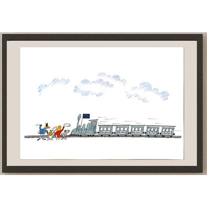 Dechko Nikolov 29x21cm Orijinal Karikatür BOD04606