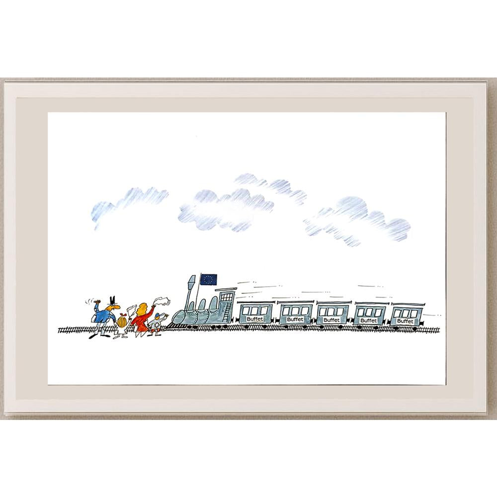 Dechko Nikolov 29x21cm Orijinal Karikatür BOD04606