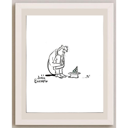 Jorge Barreto 29x21cm Orijinal Karikatür BOD04607