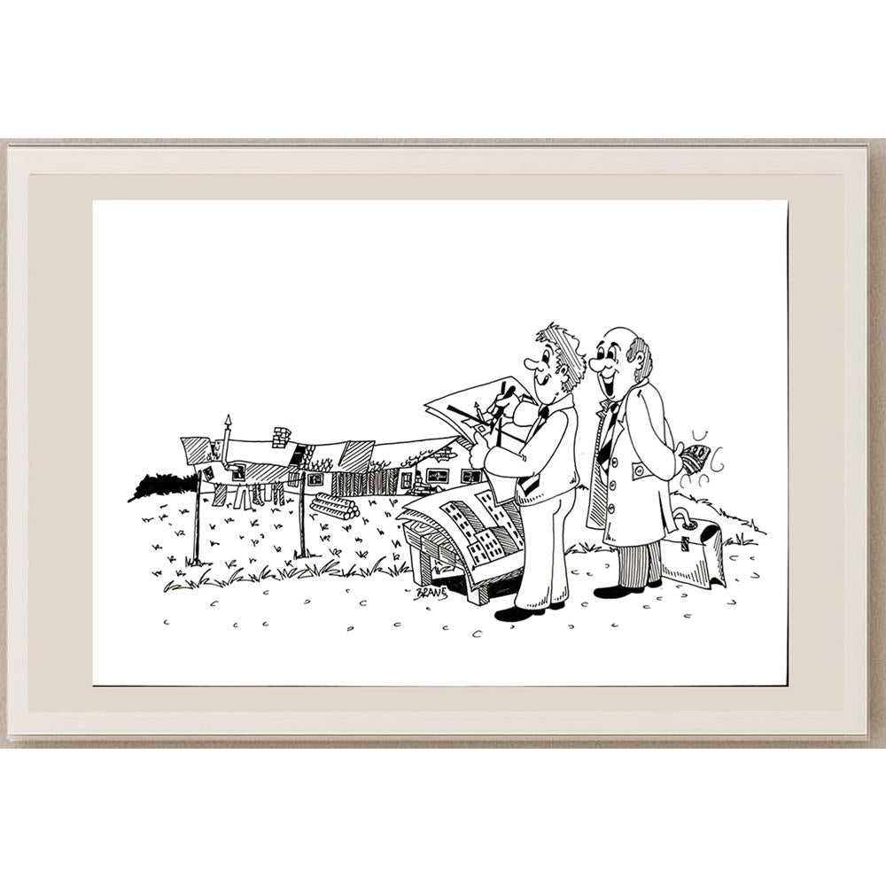Branko Zupanic 29x21cm Orijinal Karikatür BOD04613