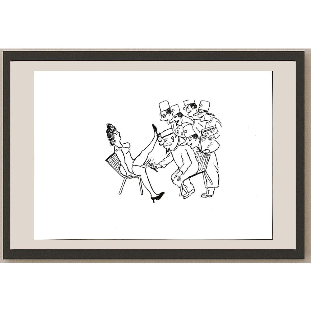 Yosef Fayer 33x23cm Orijinal Karikatür BOD04615