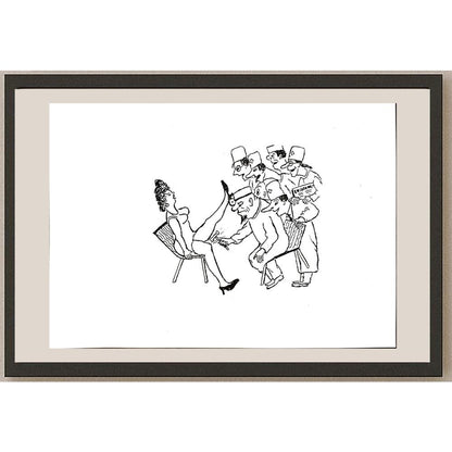 Yosef Fayer 33x23cm Orijinal Karikatür BOD04615
