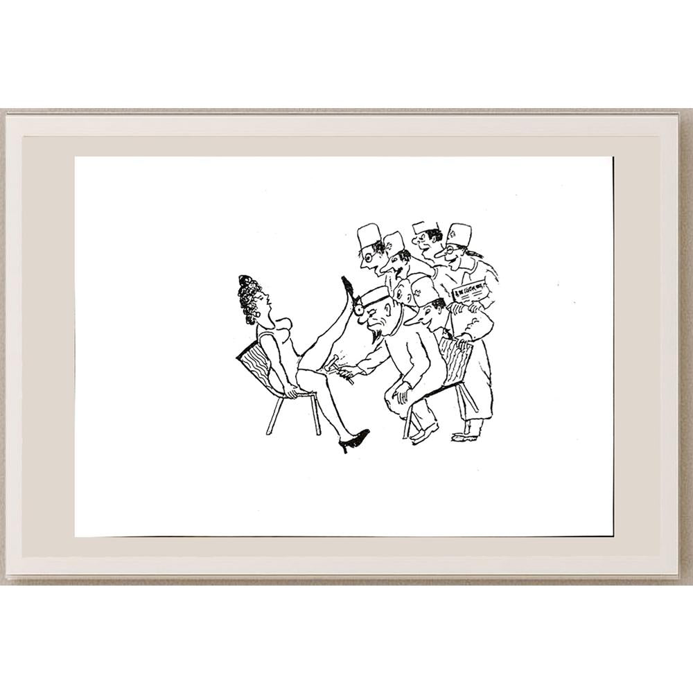 Yosef Fayer 33x23cm Orijinal Karikatür BOD04615