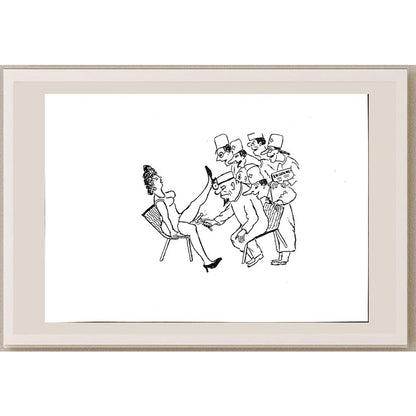 Yosef Fayer 33x23cm Orijinal Karikatür BOD04615