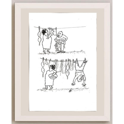 Yosef Fayer 33x23cm Orijinal Karikatür BOD04616