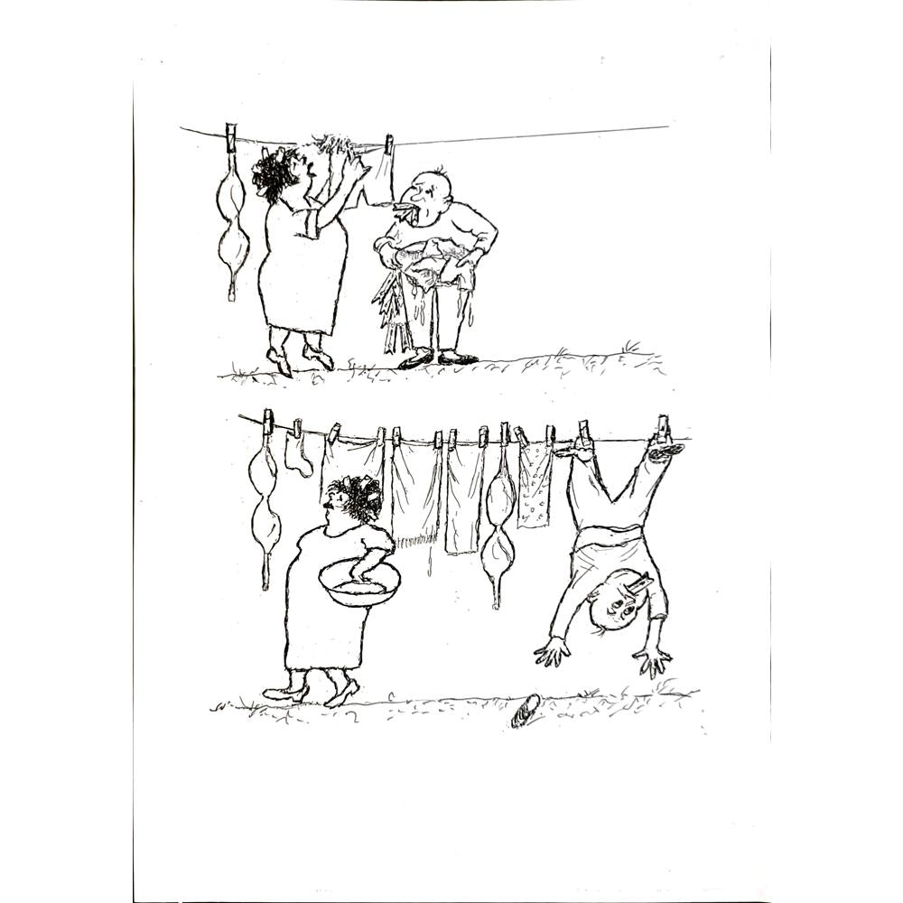 Yosef Fayer 33x23cm Orijinal Karikatür BOD04616