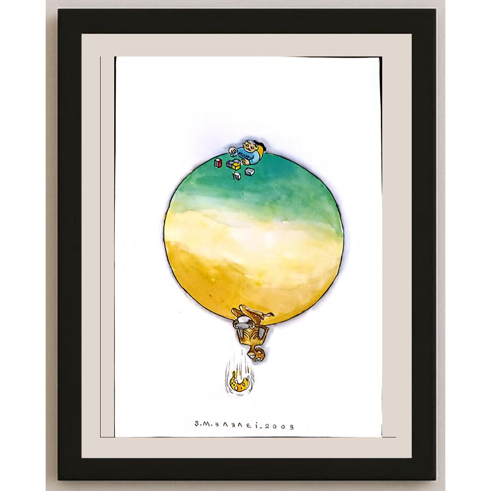 Smaeil Babaei 33x25cm Orijinal Karikatür BOD04621