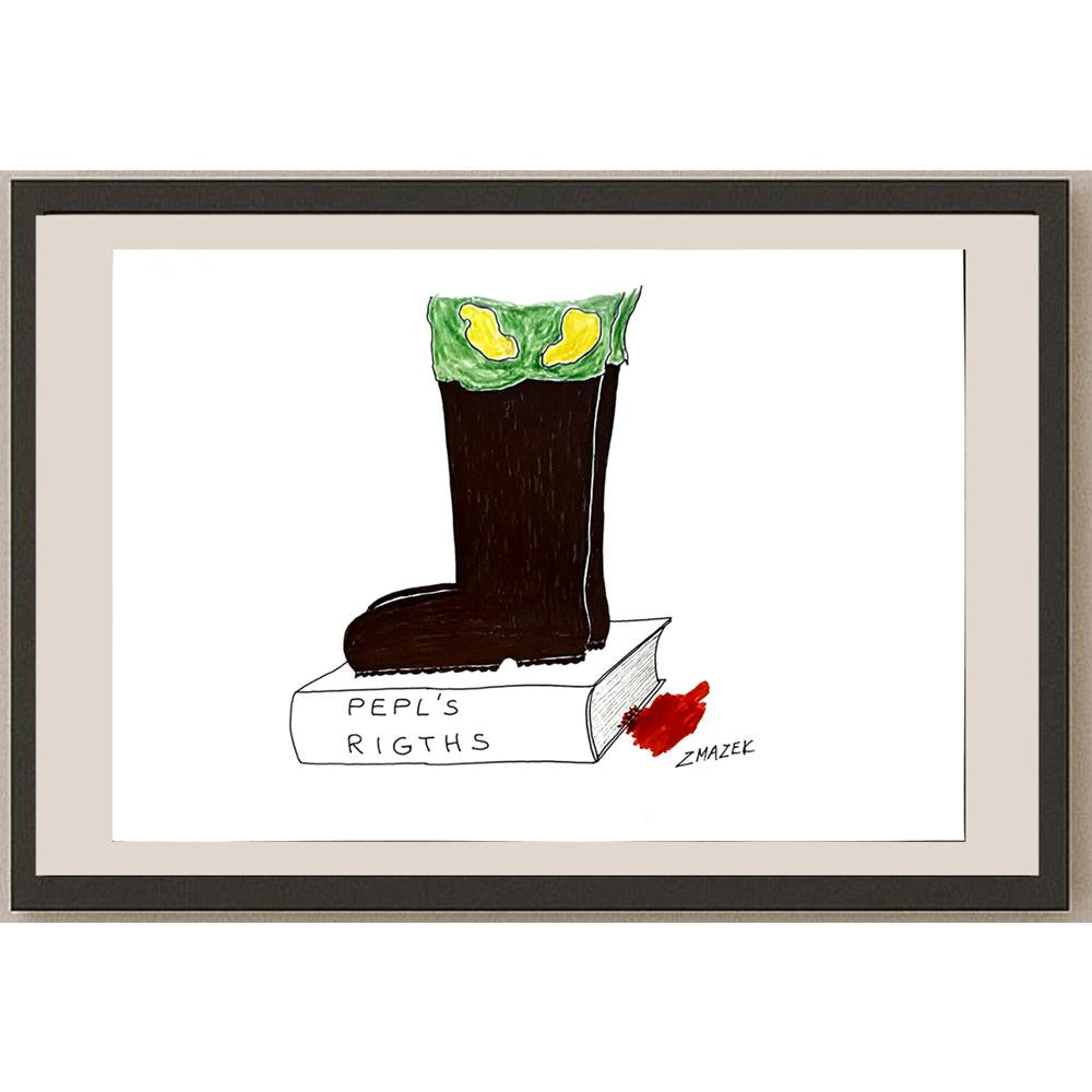 Stanko Zmazek 29x21cm Orijinal Karikatür BOD04622