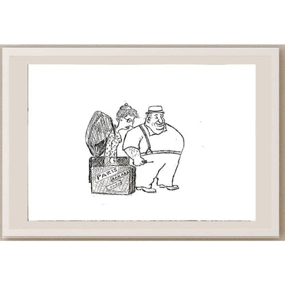 Yosef Fayer 33x23cm Orijinal Karikatür BOD04629