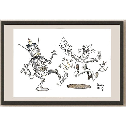 Ivan Karakosevic 35x25cm Orijinal Karikatür BOD04632