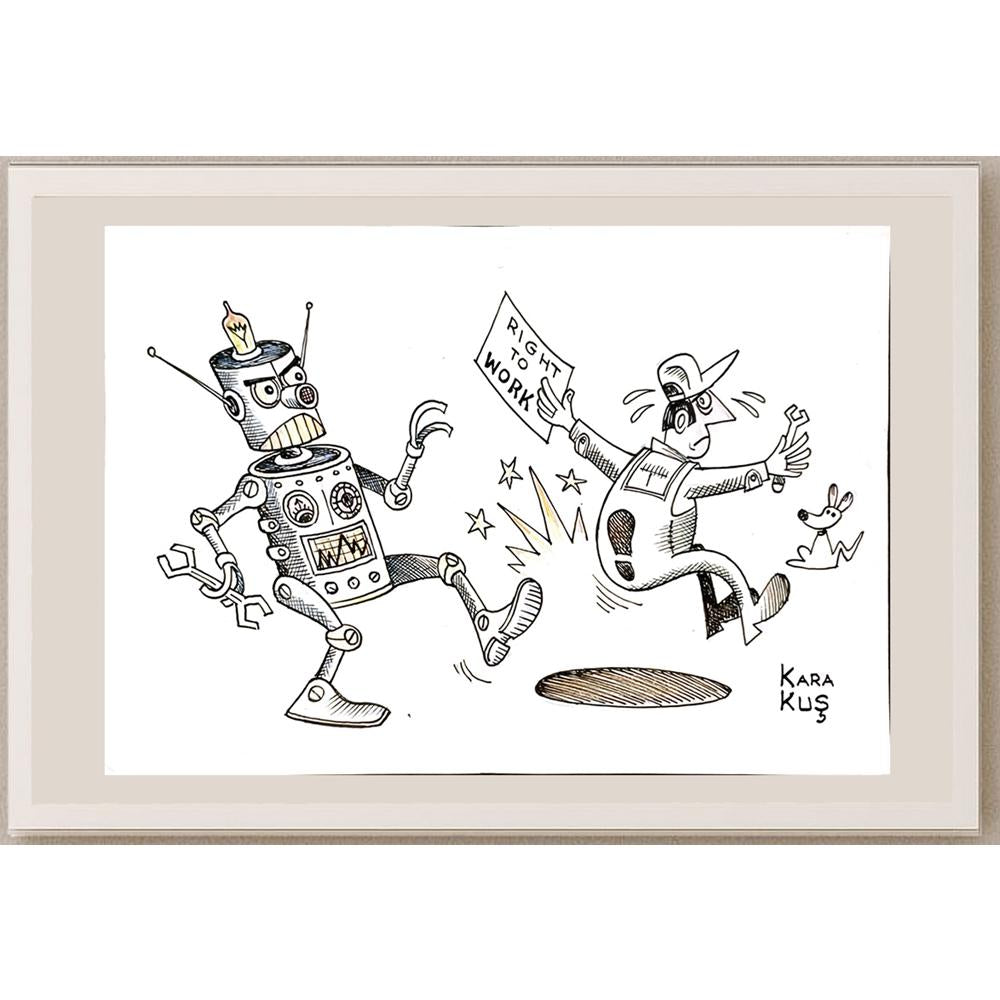 Ivan Karakosevic 35x25cm Orijinal Karikatür BOD04632