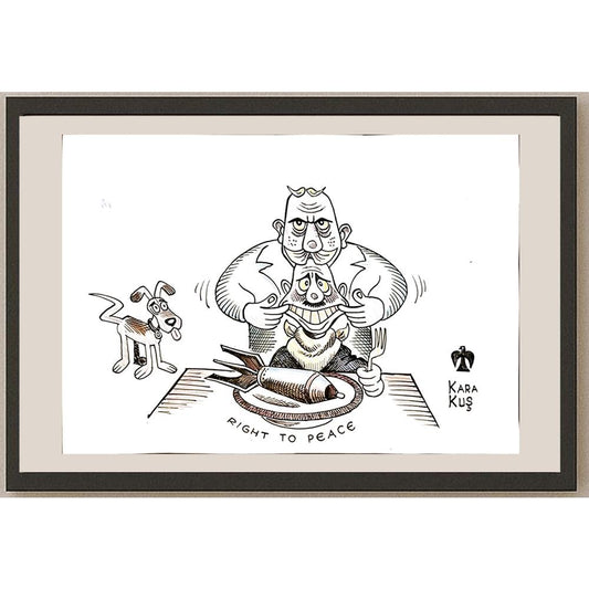 Ivan Karakosevic 35x25cm Orijinal Karikatür BOD04633