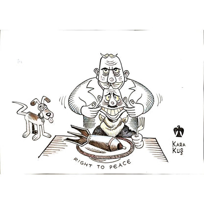 Ivan Karakosevic 35x25cm Orijinal Karikatür BOD04633