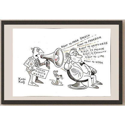 Ivan Karakosevic 35x25cm Orijinal Karikatür BOD04634
