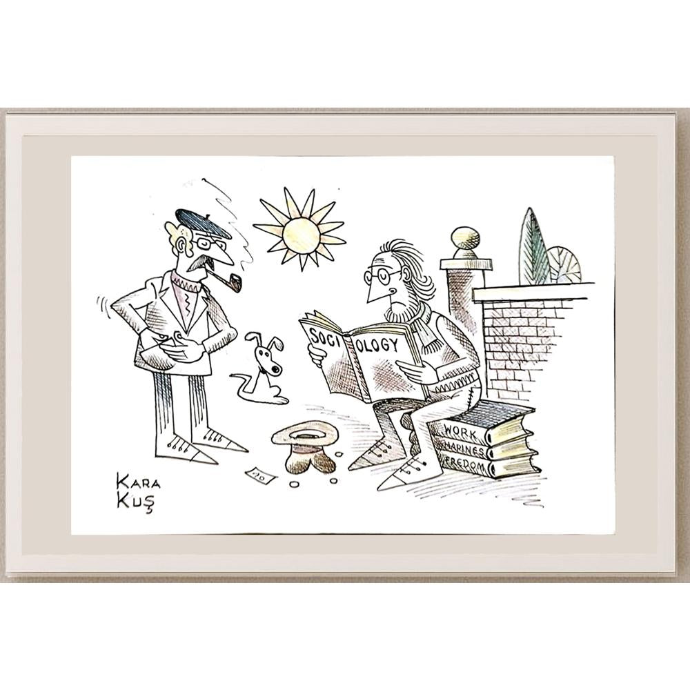 Ivan Karakosevic 35x25cm Orijinal Karikatür BOD04635