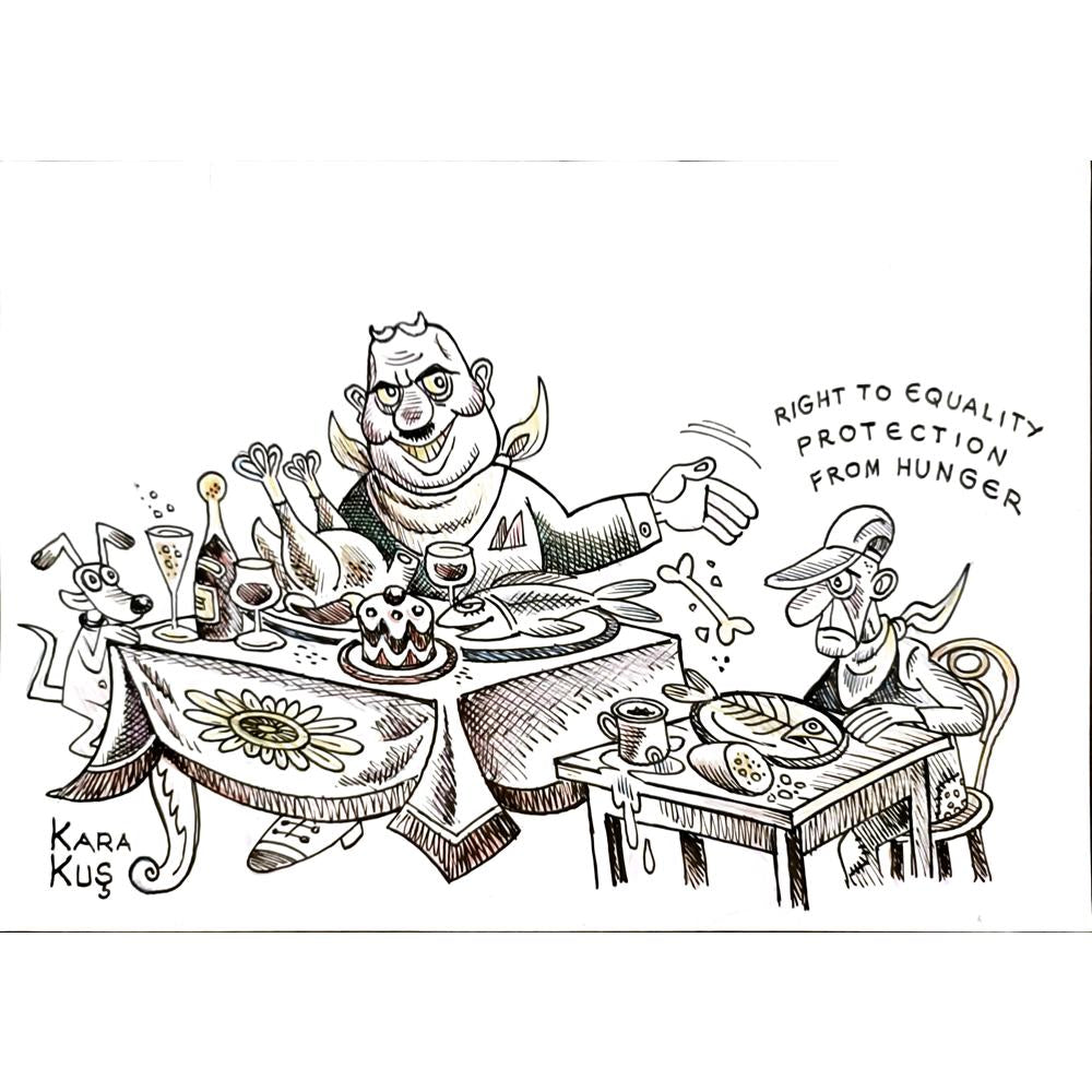 Ivan Karakosevic 35x25cm Orijinal Karikatür BOD04637