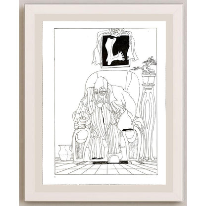 Cheng Zhen Lin 35x28cm Orijinal Karikatür BOD04642