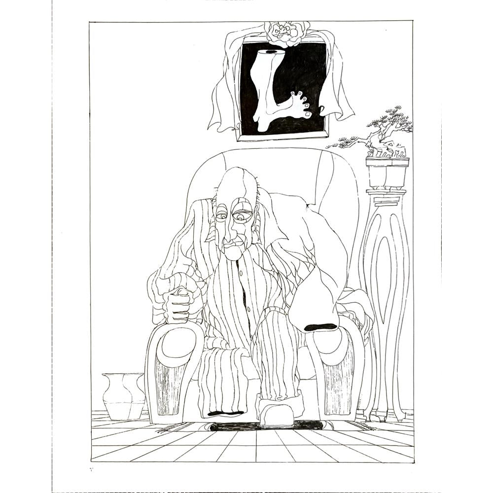 Cheng Zhen Lin 35x28cm Orijinal Karikatür BOD04642