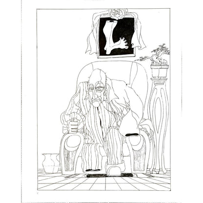 Cheng Zhen Lin 35x28cm Orijinal Karikatür BOD04642