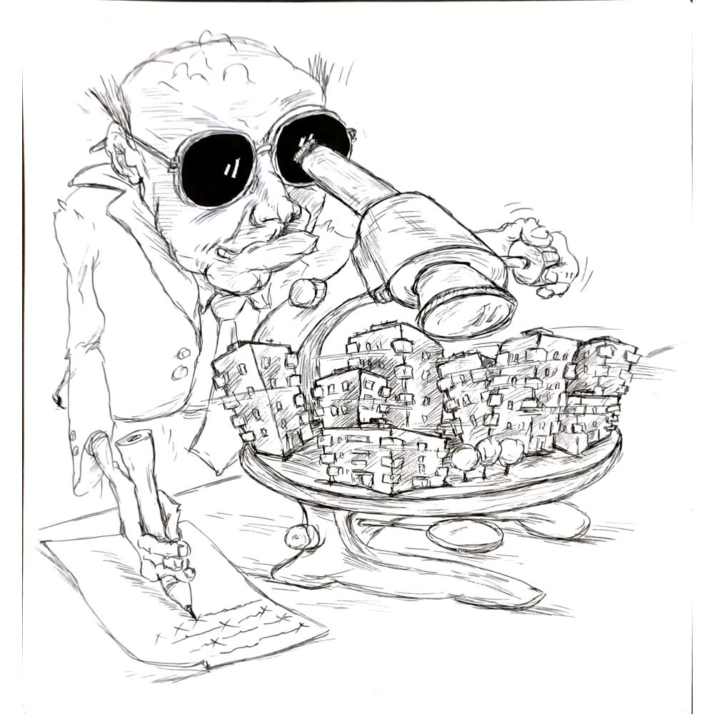 Tsvetomir Veleshky 31x29cm Orijinal Karikatür BOD04643