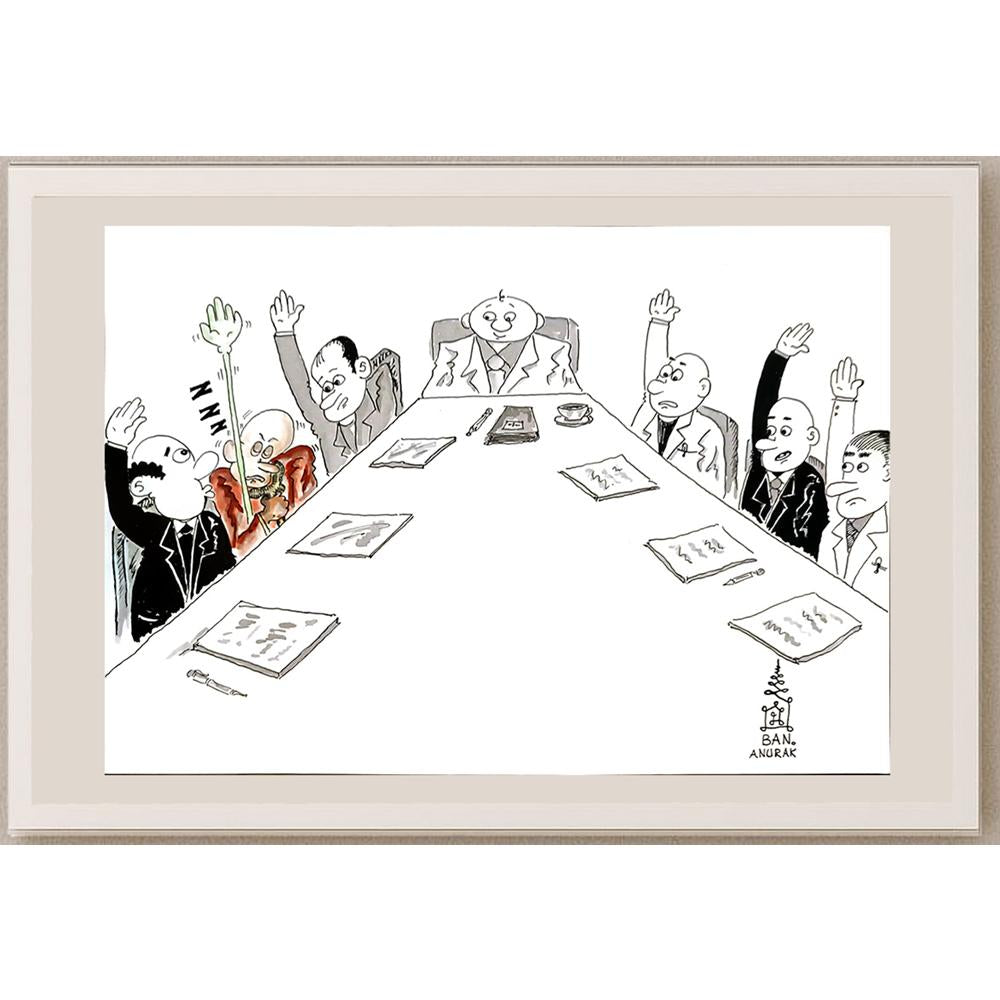 Ban Khianlamai 35x25cm Orijinal Karikatür BOD04645