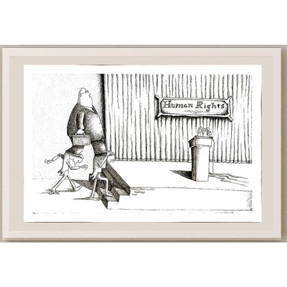 Nahid Maghdoud 35x25cm Orijinal Karikatür BOD04646