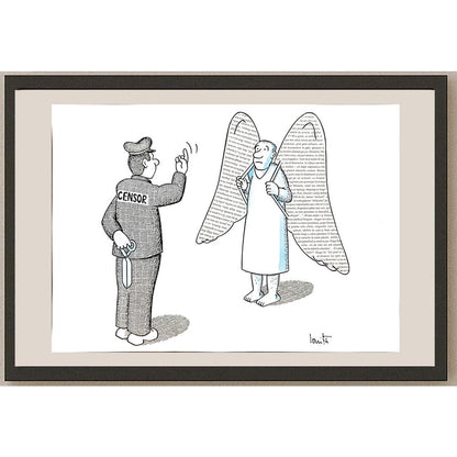 Nicolae Ionita 43x30cm Orijinal Karikatür BOD04648