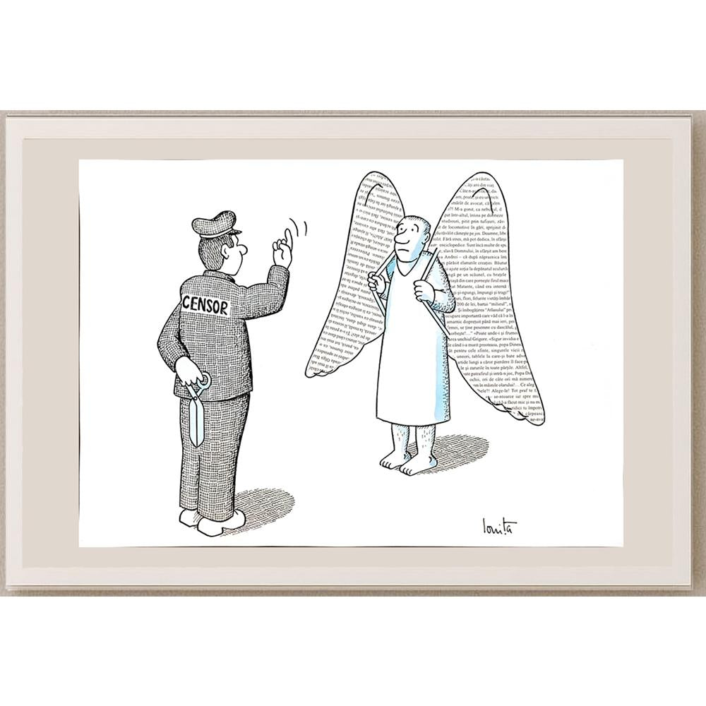 Nicolae Ionita 43x30cm Orijinal Karikatür BOD04648