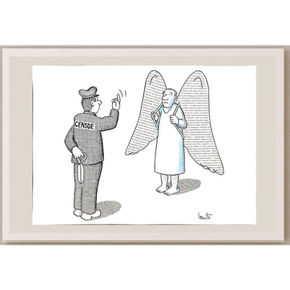 Nicolae Ionita 43x30cm Orijinal Karikatür BOD04648