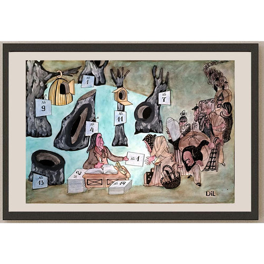 Dilyan Dochev 43x30cm Orijinal Karikatür BOD04650