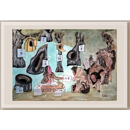 Dilyan Dochev 43x30cm Orijinal Karikatür BOD04650