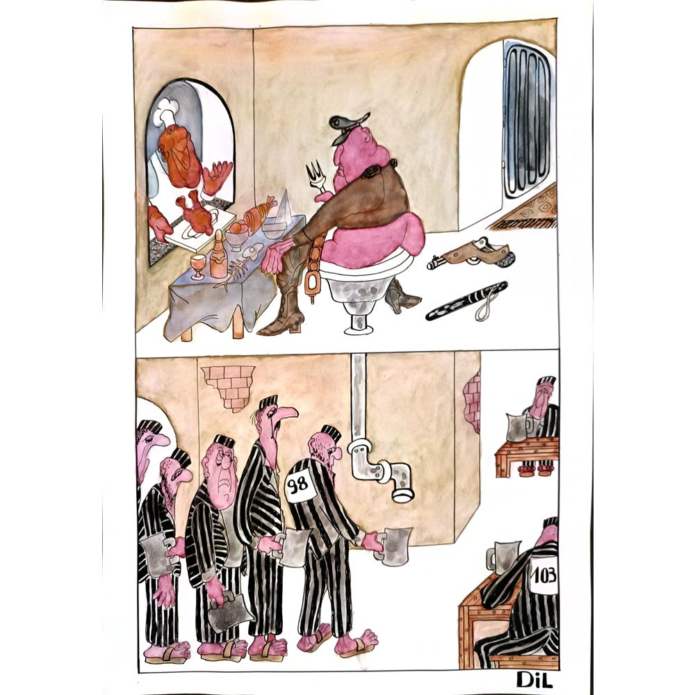Dilyan Dochev 43x30cm Orijinal Karikatür BOD04652