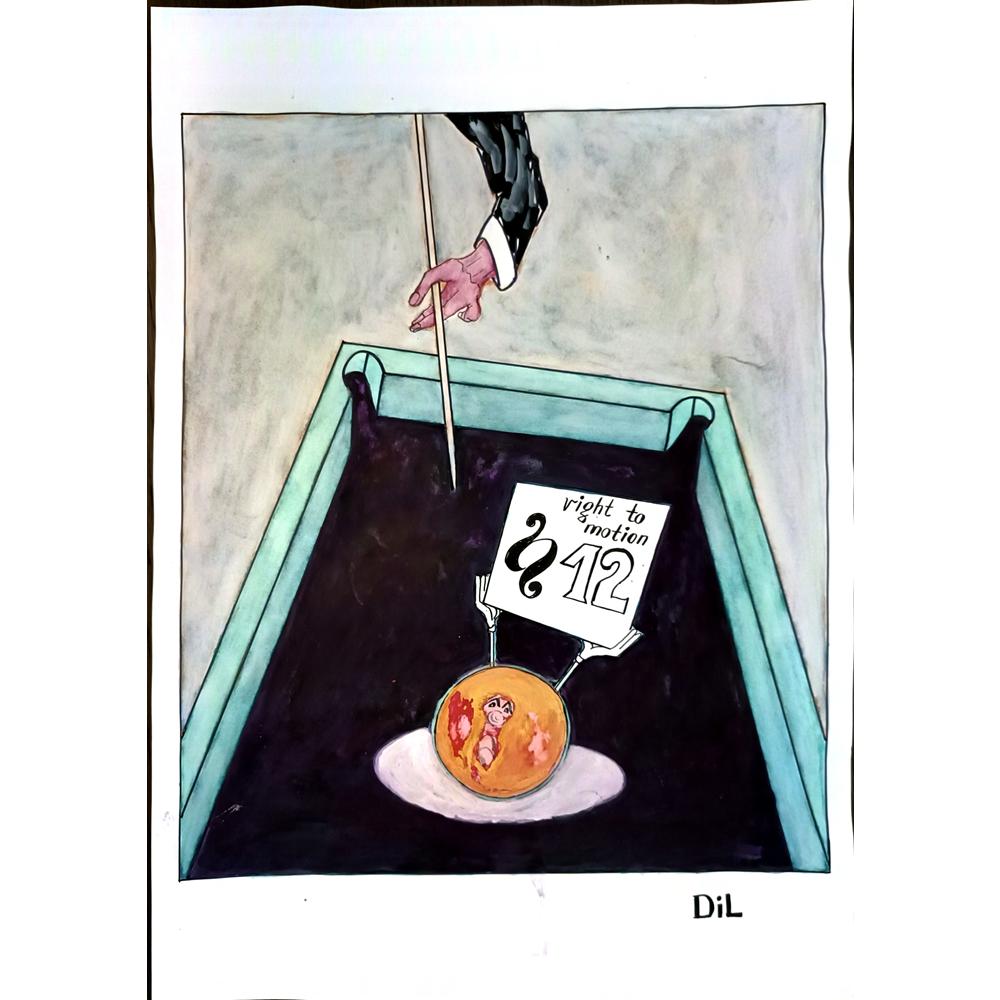 Dilyan Dochev 43x30cm Orijinal Karikatür BOD04654